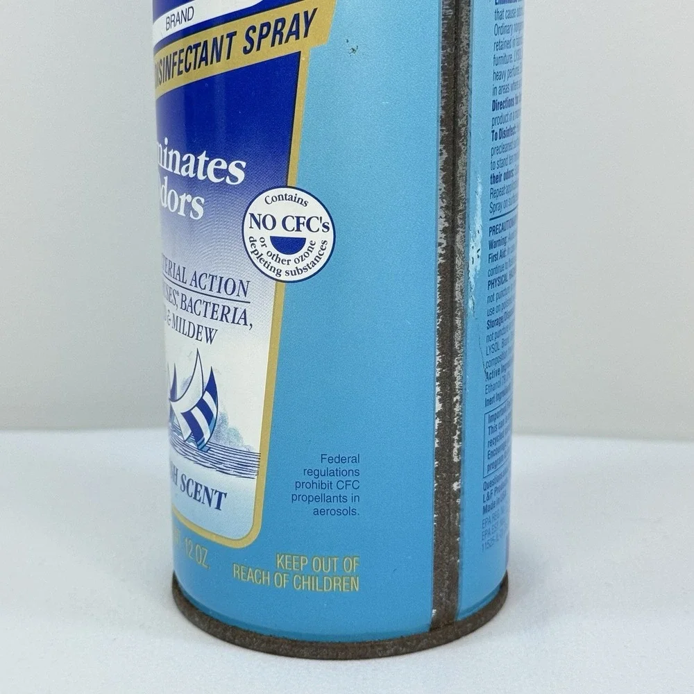 VTG Lysol Spray Fresh Scent 12 Oz 2001 No CFCs Aerosol Can HTF